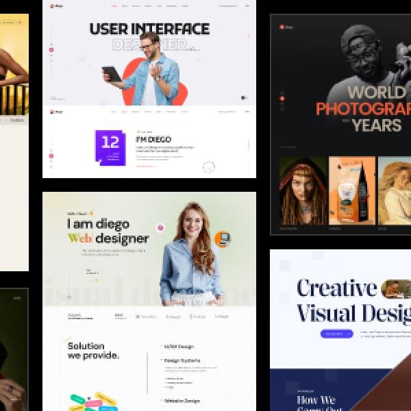 Diego - Creative Personal Portfolio & Resume WordPress Theme
