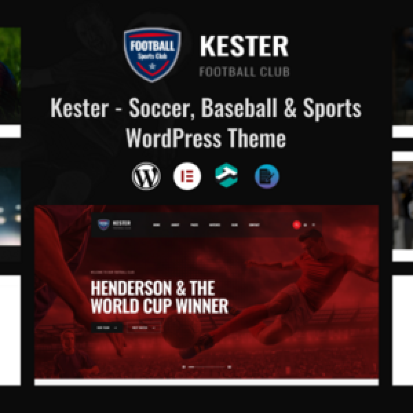 Kester - Soccer Club & Sports News WordPress Theme